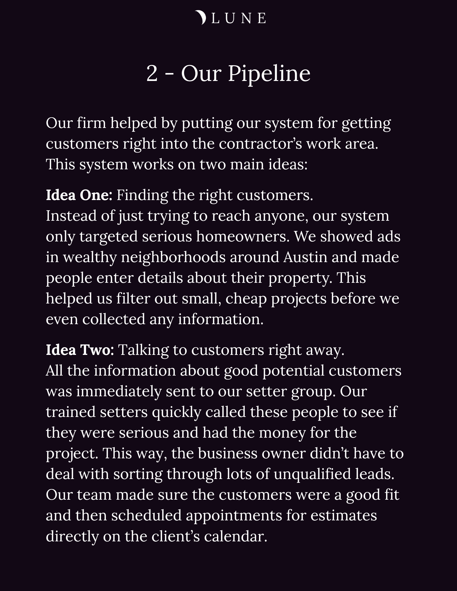 Case Study — Our Pipeline
